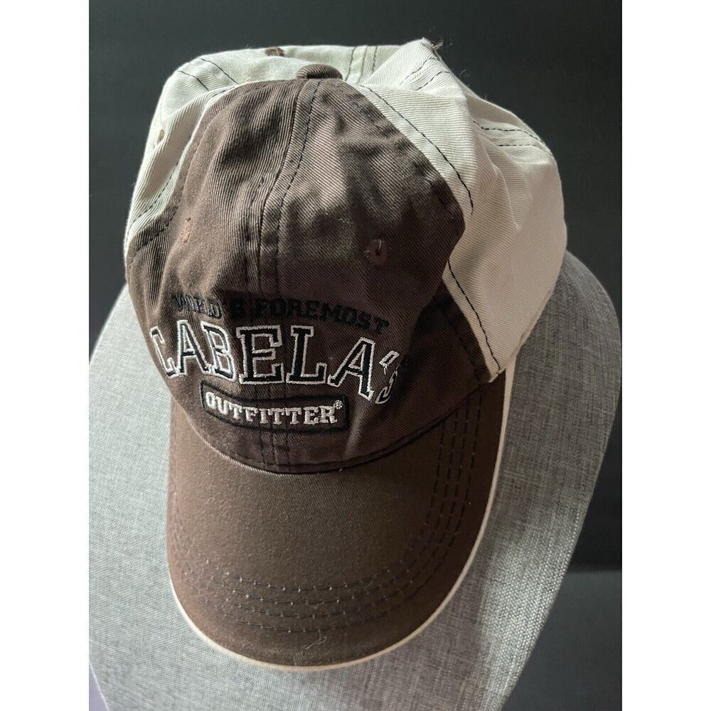 Cabela's 1961 World’s Foremost Outfitter Brown Strapback Baseball Hat Cap